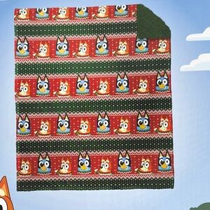 Bluey Sherpa Holiday Blanket 50X60